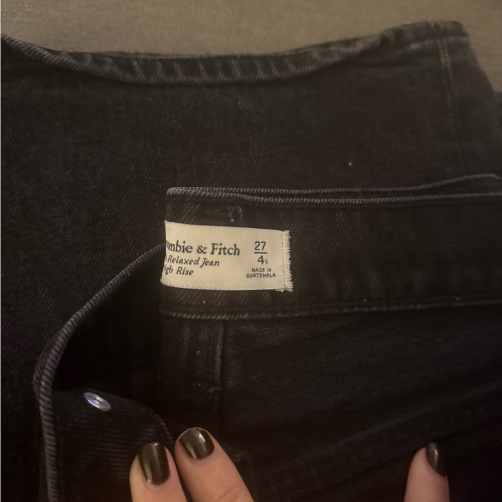 Abercrombie & Fitch Women's Black High Rise Jeans